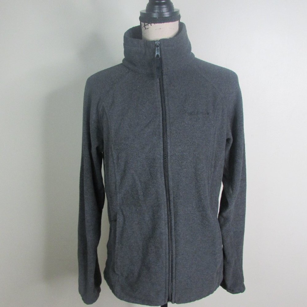 Columbia Womens Jacket M Gray Full Zip Pockets